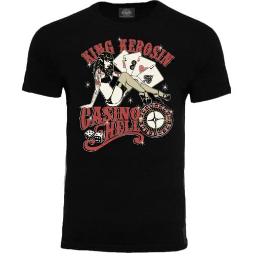 Men And Men Brand Clothing Fashion Tees T-Shirt Casino Hell Oldschool Rockabilly Pin Up Motorrad Youngtimert Shirt Making