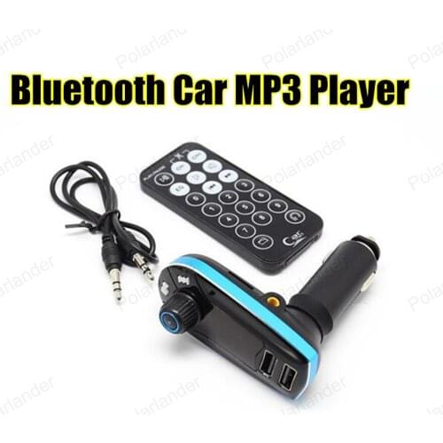New Smartphone BluetoothMP3 Player Handsfree Car Kit Dual USB Charger FM Transmitter Handsfree with Micro SD/TF Card Reader