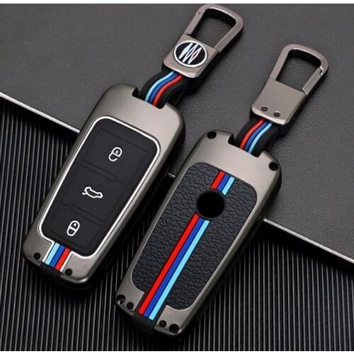 New styling Car Key Cover Case Protector Shield Holder Buttons Smart Key accessories For VW Volkswagen Touareg 2020 2021 2022