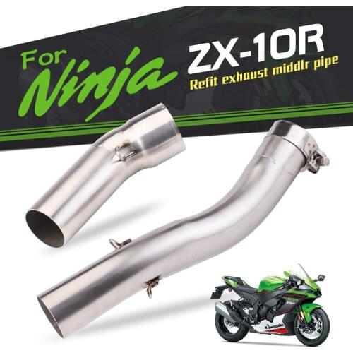 Suitable for Kawasaki NINJA ZX10R titanium alloy mid-section exhaust pipe modification
