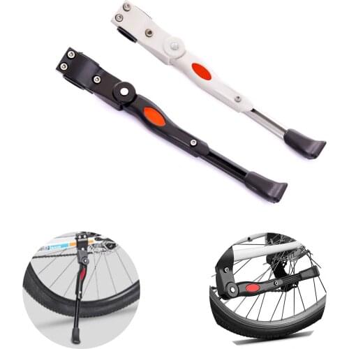 Road Bicycle Kickstand Parking Rack Mountain Bike Support Side Kick Stand Foot Brace Black/White Adjustable Kickstand