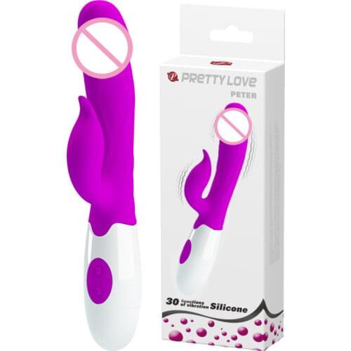 G Spot Dildo Rabbit Vibrator for Women Dual Vibration Silicone Waterproof Female Vagina Clitoris Massager Sex Toys For Women