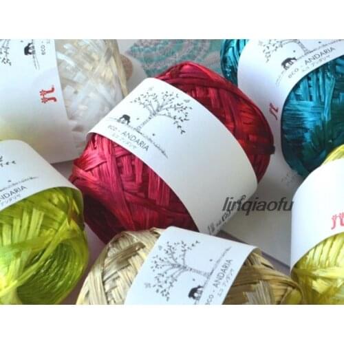 Natural fiber straw hat bag and paper thread