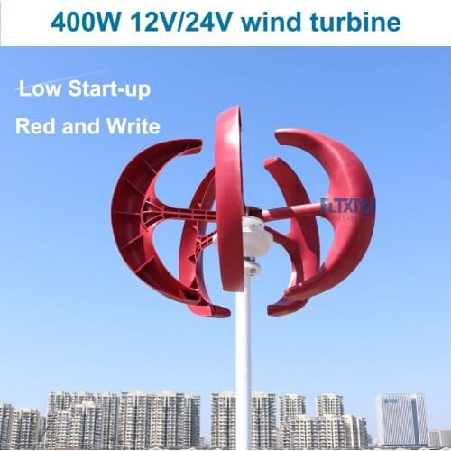 FLYT 200W Vertical Axis Wind Turbine Generator VAWT 200W 12/24V Light and Portable Wind Generator Strong and Quiet