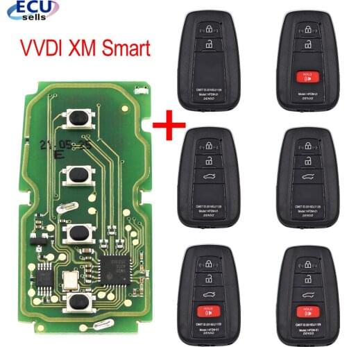 VVDI XM Smart Universal Remote Full Key for Toyota 8A 4D for KEY TOOL Plus Max VVDI2 VVDI Mini Support Renew & Rewrite