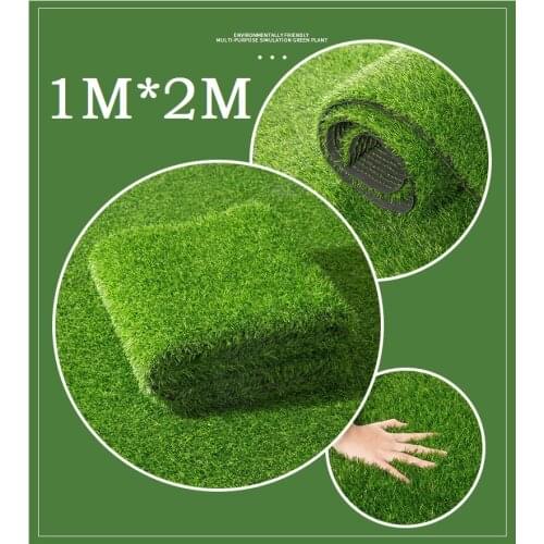 High quality 1M*2M Outdoor Rug Artificail Grass for Patios,Lawn Turf Synthetic Mat for Dog Pet Area Indoor Landscape Decoration