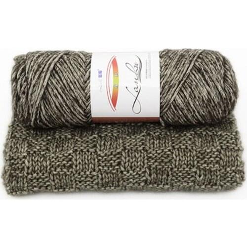 High Quality 200g 2ball Crochet Thick Cotton Hand Knitting Yarns Eco-Friendly Dyed Fashion Sweater Shawl Thread Laine A Tricoter