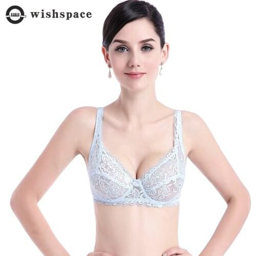 2021 New Sexy Ultra-thin Without Sponge Transparent Underwear Lace Underwear Comfort Rims Multicolor Ladies Bra