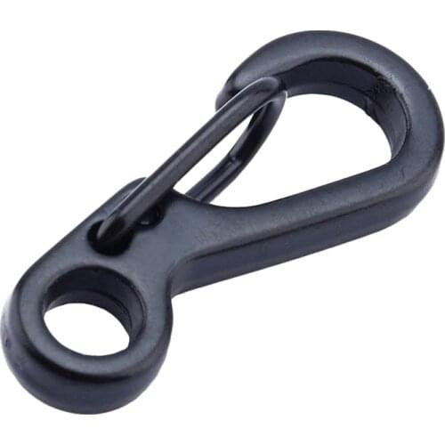 12pcs/Lot Black Mini SF Carabiners Spring Backpack Clasps EDC Keychain Carabiner for Climbing Camping Bottle Hooks Paracord Surv