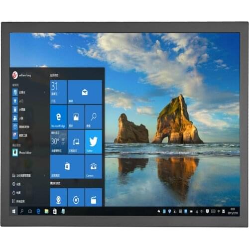 17" Multi Points Touch Capacitive Touch Monitor Industrial Screen Touch Monitor 1280*1024 with AV/BNC/VGA/HDMI/USB Interface