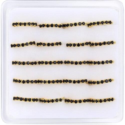 20pcs/box Gold Fake Piercing Nose Rings & Studs Sexy body Jewelry Silver Color 11mm Hoop Ring Nostril Earring Women New Fashion