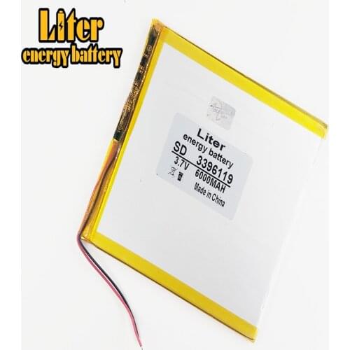 3.7 V 6000mah Large Capacity Ultra-thin Mid Tablet Polymer Lithium Battery Built-in Plate 3396119 35100120