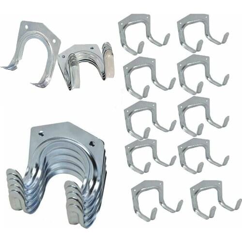 5/10 Pcs Metal Tool Storage Wall Hook Traditional Hanger Hooks Set Tools Strong U Shape Garden Kitchen Garage Housekeeper Clothe