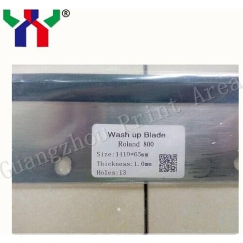 5 pcs Wash Up Blade for Roland 800 Offset Printing Machine,1510*65*0.5,14 holes