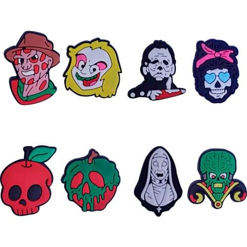 50pcs Wholesale PVC Mix Variation Skeleton Shoes Accessories Kids Garden Shoe Decorations Fit Backpack Croc Jibz Charm