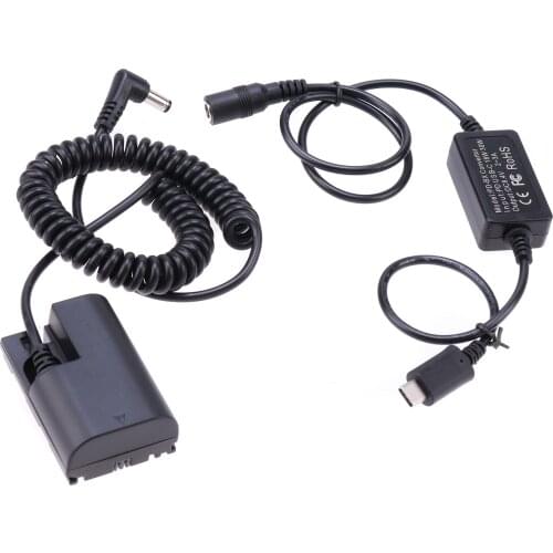 DR-E6 Power Adapter PD/Type-C Cord Cable for EOS 5D Mark II 5D Mark III 5DS 5DS R 6D 60D