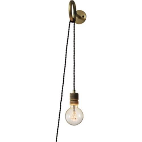 American country creative industrial simple iron ring wall lamp vintage punkela bedroom edison e27 wall sconce lighting