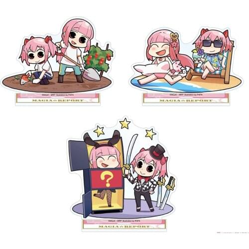 Anime Puella Magi Madoka Magica Kaname Miki Sayaka Acrylic Figure Stand Display Model Plate Desktop Decor Collection Card Gifts