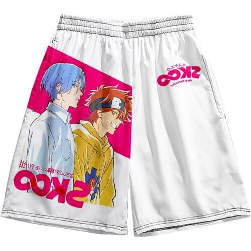Anime SK8 the Infinity Reki Cosplay Shorts SK EIGHT Vacation Beach Pants Sportwear Swimwear Boys Men for Summer 3D Printing