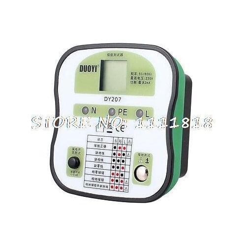 AU Plug LED Socket Safety Tester ECLB RCD w Leakage PE Testing 50/60Hz