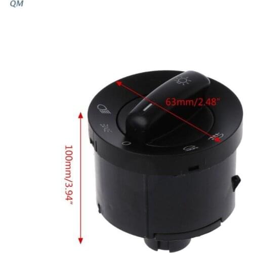Car Headlight Switch Fog Light Button For Golf MK5 Caddy JETTA TOURAN SAGITAR 13MF