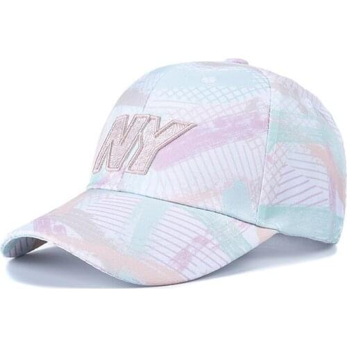 Brand Unisex Baseball Cap Camouflage NY Embroidered Couple Snapback Street Hip Hop Cap Adjustable Girl Visor Caps