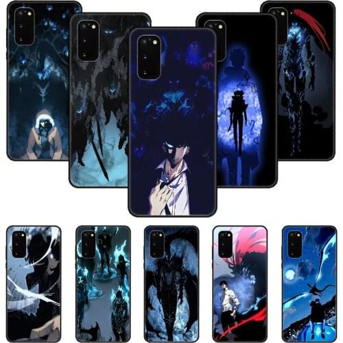 Phone Case For SamSung Galaxy S Note 10 20 7 6 9 8 Plus Edge E Ultra Lite Black Cover Hoesjes solo leveling Sung Jin woo Igris