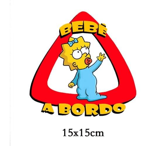 Dawasaru Baby on Board In Spanish Colorful Car Sticker Funny Stickers Styling Removable Decal 15x15cm