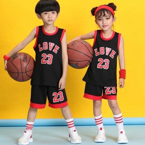 Kids basketball jersey sports Clothes custom Children Blank Basketball Sets jersey Boys and girls Training Basketball clothes