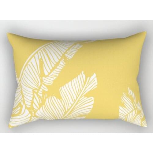 Ins Wind Yellow Creative Pillow 30*50 Rectangular Sofa Cushion Waist Pillow Cushion Net Red Pillow