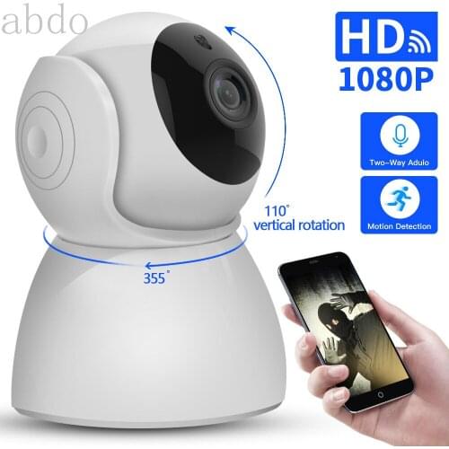 IP Camera baby monitor 360 Degrees Pan Tilt Rotation cctv Wifi IP Camera 2Mp 1080P Full HD LAN Port IR Night Vision interior