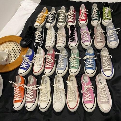 28 colors shoes woman fashion Retro classic women/men shoes student/couple Shoes low cut canvas shoes female women sneakers 24-1