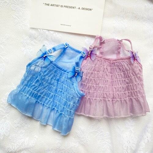 Sumemr Short Dog Skirt Cat Puppy Corgi Chihuahua Yorkshire Clothes Bichon Pomeranian Poodle Costume Apparel Pet Clothing Dress