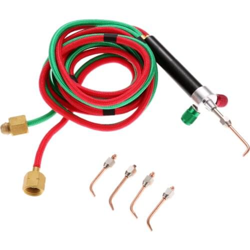 Mini Gas Torch Portable Acetylene Oxygen Torch Soldering Smith Equipment Soldering Cutting Torch Little Welding Torches & 5 Tips