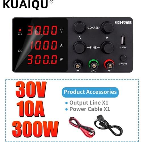 Newest Black Regulated Laboratory Power Supply Adjustable 30V 10A Voltage Regulator Current Stabilizer 110V /220V 60V 120V