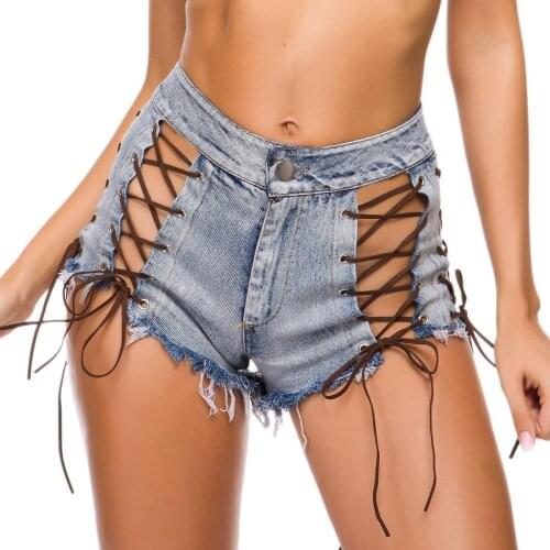 New Autumn Sexy Women Jeans denim Shorts Hot Pants sexy Hole nightclub dresses skinny jeans woman High