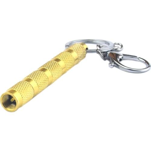 New 4-In-1 Tire Air Release Valve With Key Ring Portable Air Deflator Tool For Car Motorcycle Bike (Gold)