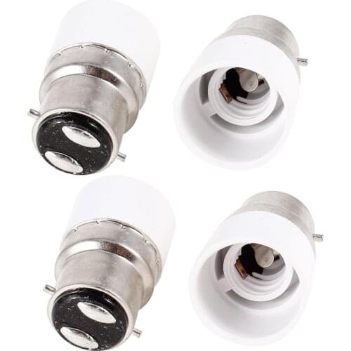 KSOL New Style AC 220V B22 to E14 Base Socket Light Lamp Bulb Adapter Holder 4pcs