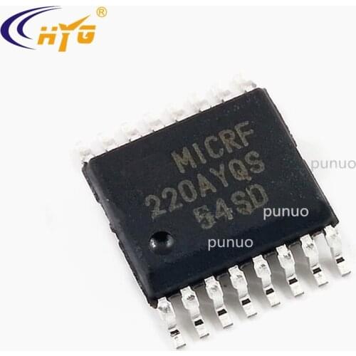 Original Authentic MICRF220AYQS-TR super-heterodyne Encapsulation SSOP6 300MHz to 450MHz 3.3V ASK/OOK Receive Squer RSSI Squelch