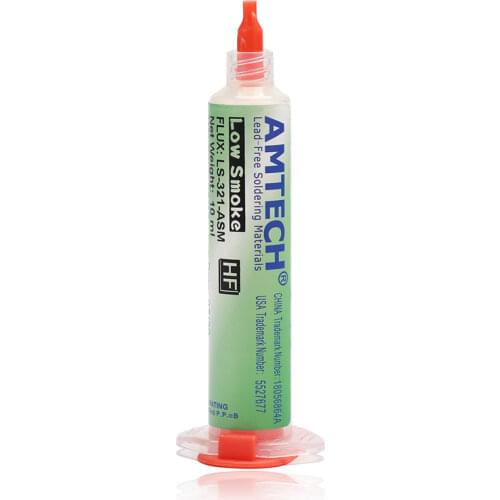 Low smoke no rosin Original Amtech 1pc LS-321-ASM Solder paste welding flux repair SMT BGA Reballing Welding Rework Repair Tools