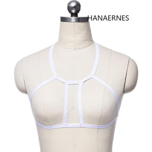 Sexy Multicolor Body Harness Cage Lingerie Harness Goth Bra 90s Cupless Lingerie Women Body Harness Garter Belt Strap Bra