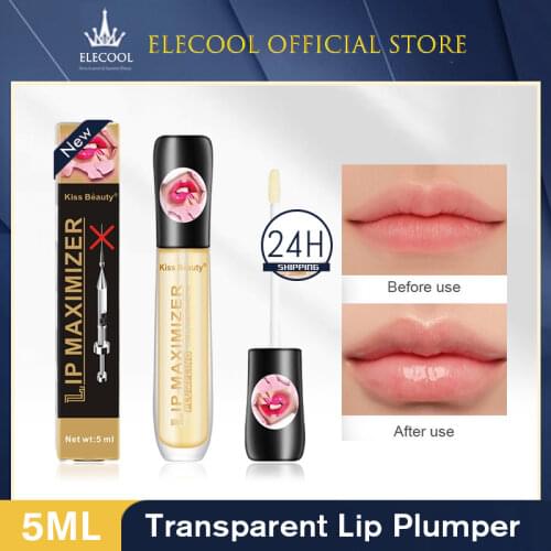 Lips Plumper Lips Gloss Enhancement Cosmetics Transparent Lips Gloss Tint Makeup Women Full Moisturizing