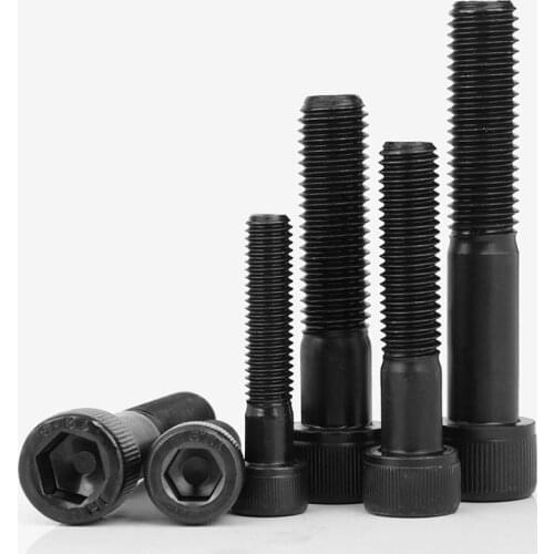 M5 Hexagon socket screws, grade 12.9 high strength bolts, cup head, cylindrical head m5 screws M5x8-40mm Carbon steel screw