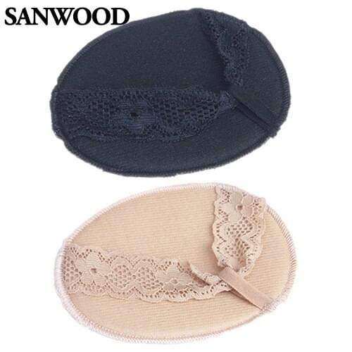 Retail/wholesale 1 Pair Lace Invisible Anti-slip High Heeled Shoes Pads Forefoot Half Yard Pad 6O3K