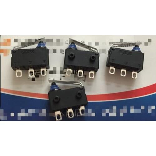 1PCS/LOTS D2HW-EL291H sealed waterproof dust button travel limit micro switch D2HW car door lock micro switch 3 feet IP67