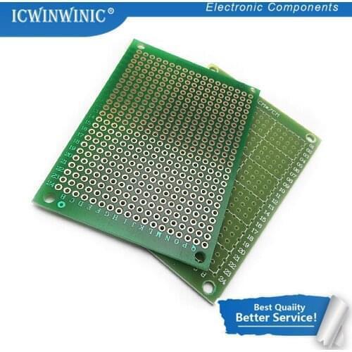100piece 5x7cm 5*7 Double Side Prototype PCB diy Universal Printed Circuit Board In Stock