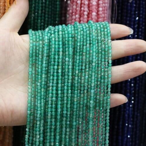 3mm Natural Stone Black Agater Beads High Quality Small Faceted Loose Round Beads For Making DIY Bracelet Jewelry Findings 14