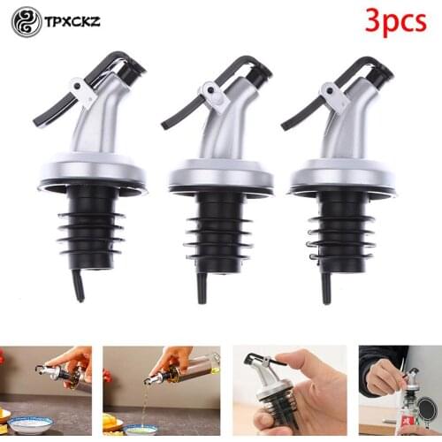 3PCS Bottle Stopper Leak Proof Wine Stopper Bottle Cap Wine Pourer Spout Stopper Dispenser Olive Oil Sprayer Kitchen Accessories