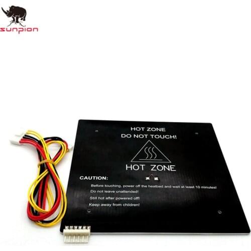 3d printer Accessorires MK3 24V220W Heat bed180mm*180mm*3mm Aluminum Heated Bed for DIY 3D Printer Heatbed with Cable