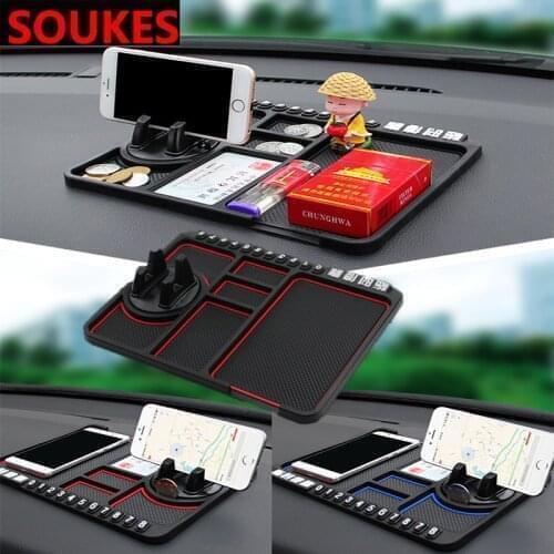3 In 1 Car Anti-Slip Mat Parking Card Phone Holder For Ford Focus 2 3 1 Fiesta Mondeo Kuba Ecosport Mini Cooper R56 R50 R53 F56